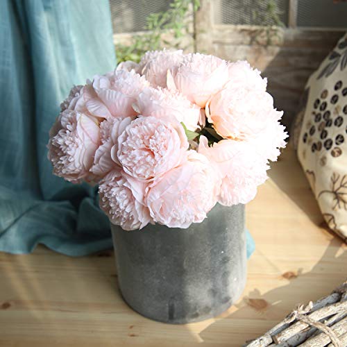 Famibay WXBZFAM-10313 Artificial Peony Bouquets Flower Head Vantage Fake Peony Silk Plastic Plants thumb #5