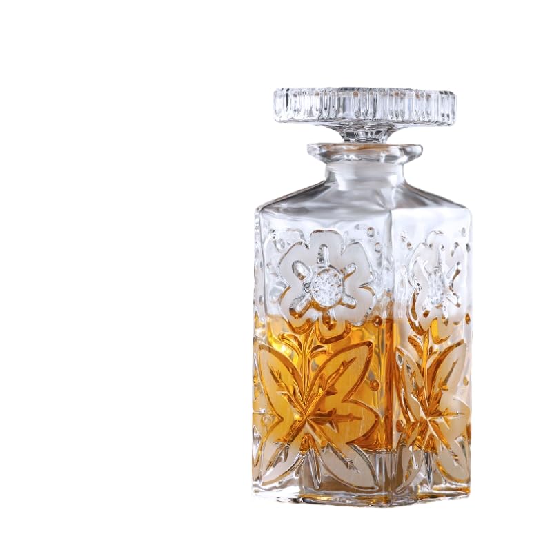 Amazon.co.jp: 気密幾何学ストッパー付きガラスデカンタ - ワイン