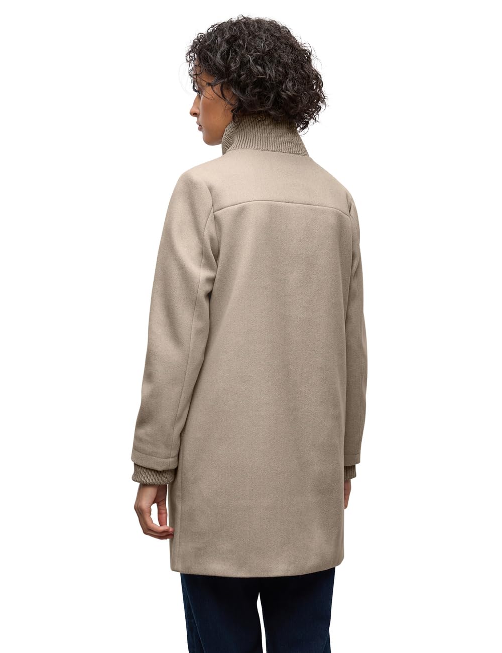 Street One Damen Mantel mit Strickdetails