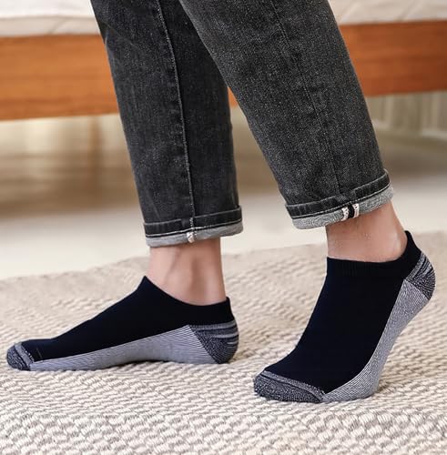 Image of 12-30 Pairs Low Cut Ankle Socks for Men Thin Breathable Casual No Show Athletic Socks Bulk