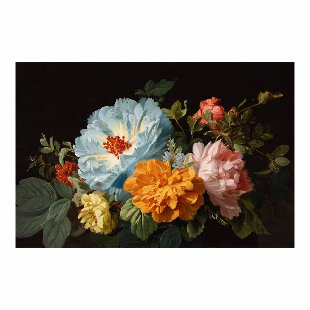 Hoqiu Multicolor Plant Poster Vintage Flower Painting Modern Canvas Wall Art, Decorative Paintings, Canvas Painting Wall Art For Home Decor.(Multicolor)-80X120cm Unframed