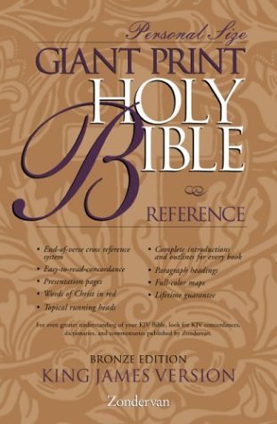 KJV Giant Print Reference Bible, Personal Size Imitation Leather – Large Print, January 1, 1900