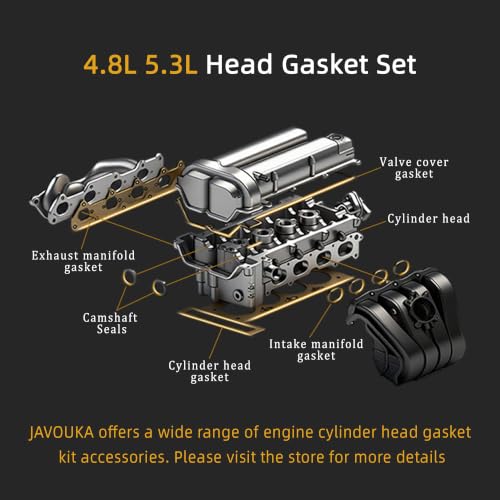Image of Head Gasket Set 4.8L 5.3L, 2002-2011 for Chevy Avalanche /Express /Suburban /Silverado /Tahoe, for Buick Rainier, for GMC Envoy /Savana /Sierra /Yukon, for Isuzu Ascender, for Escalade, HS26191PT-1(78pcs)