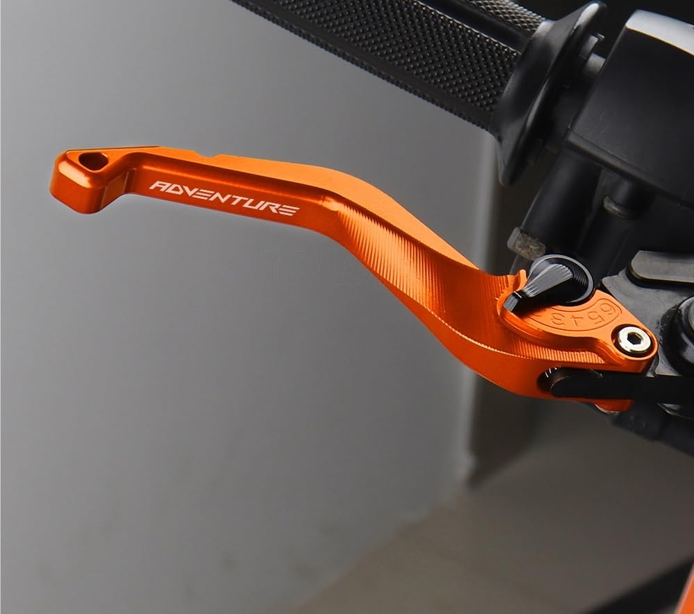 Leva freno frizione moto Leva freno frizione corta/adatta for KTM 790 890 Adventure RS 790 890 ADV R 2019-2023 maniglie regolabili for moto(Black)