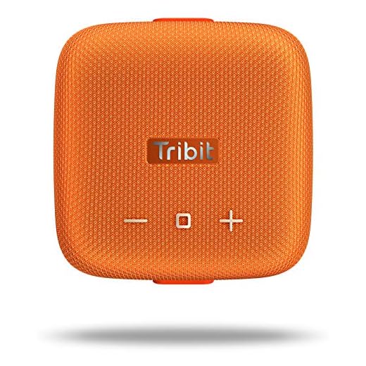 Tribit StormBox Micro Bluetooth Speaker, IP67 Waterproof & Dustproof Portable Outdoor Speaker, Bike Speakers with Loud Sound, Advanced TI Amplifier, Built-in XBass, 100ft Bluetooth Range, Orange