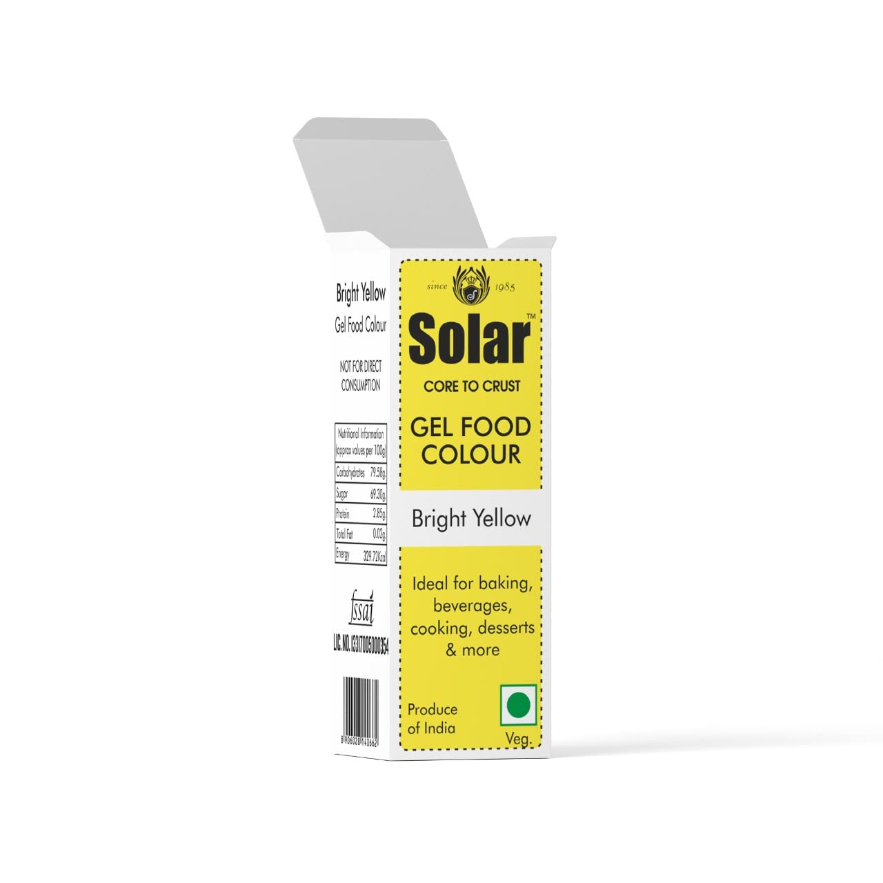 Solar Bright Yellow Food Colour,1x 25ml | Suitable for making cakes, cupcakes, muffins, cookies, macaroons, candies, brownies, milkshakes | 6+ Flavours Available (B0B5V8JT3V) Amazon Price History, Amazon Price Tracker