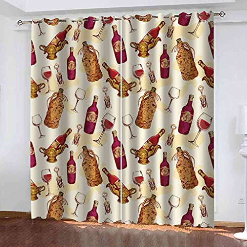Rideaux Occultants d'enfant Impression Créative 3D Polyester Luxe