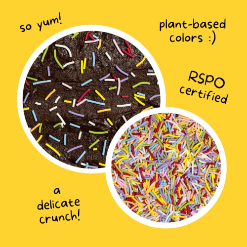 Image of Supernatural Rainbow Crunchies, Dye-Free Vegan Crunchy Dessert Topping, 3oz