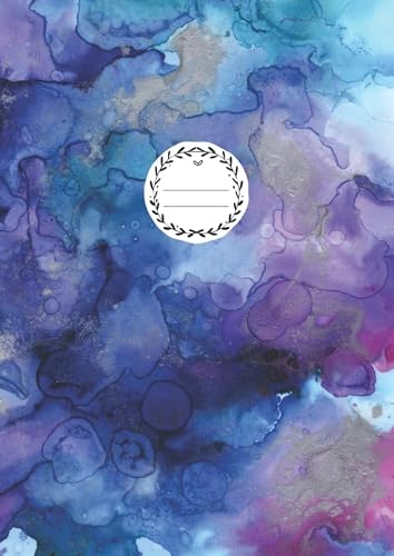 BLANKO NOTIZBUCH A4: Journal zum Gestalten oder als Zeichenbuch, Skizzenbuch, Notizheft, Blankobuch, Malbuch | 110 Seiten leer | Weißes Papier gebunden | Soft Cover Aquarell