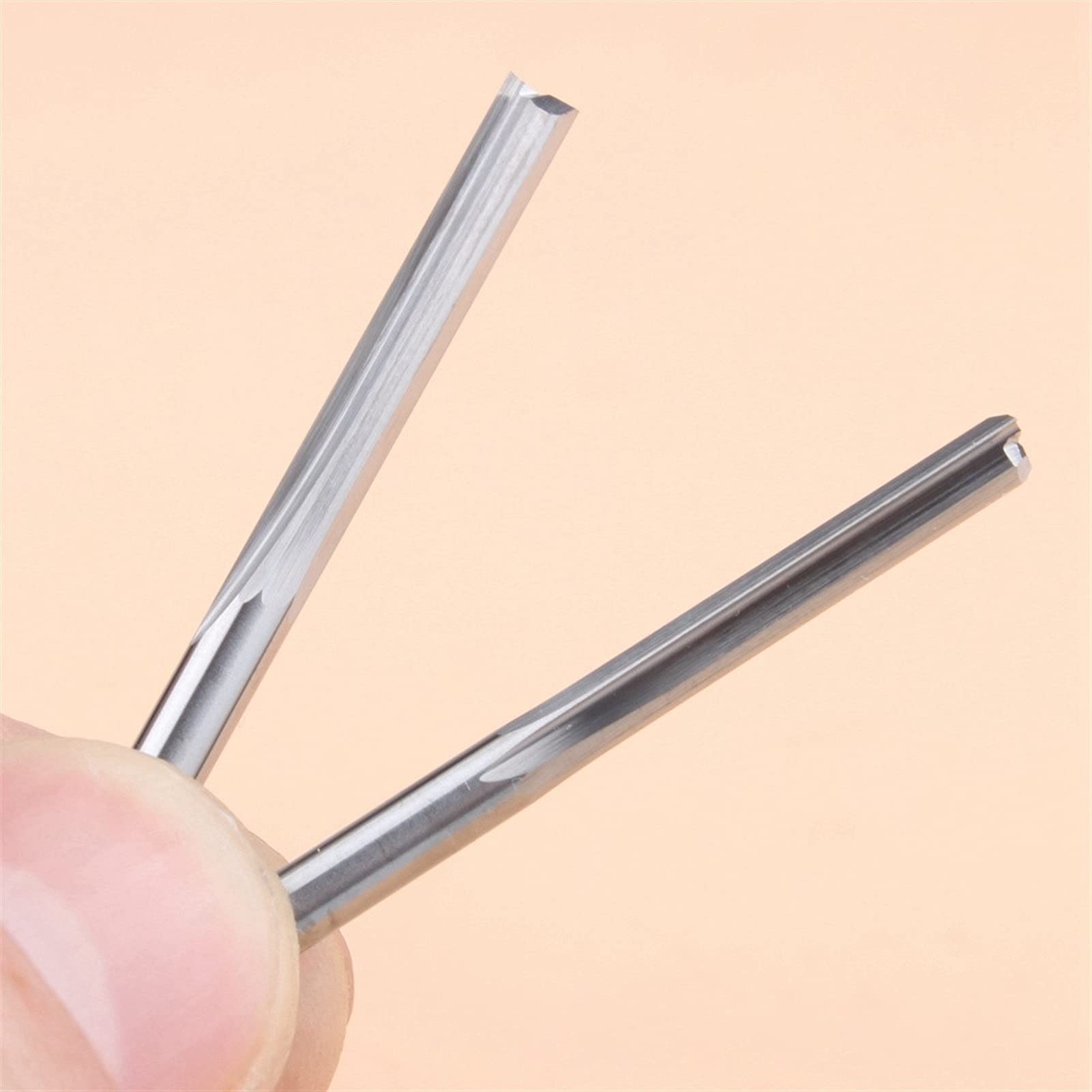 BERWENNY 10Pcs 3.175mm 22mm 2Flutes End Mill CNC Milling Cutter Cutting Tools Router Bit