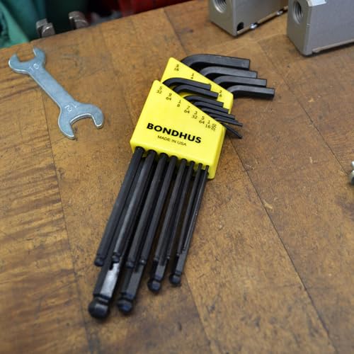 Image of Bondhus 10936 set of 12 Balldriver L-wrenches, ProGuard Finish, sizes .050-5 /16-Inch