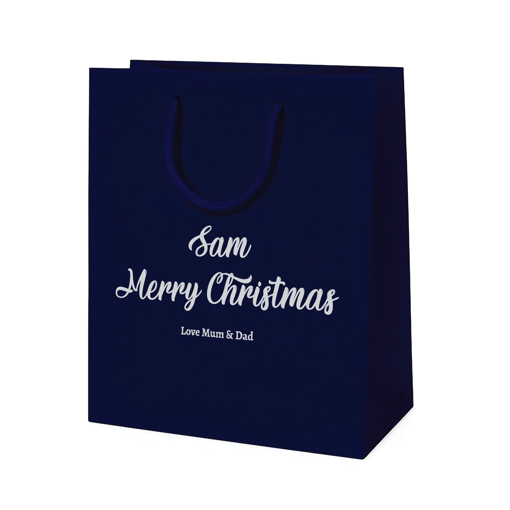 COOKIES AND KOALAS Blue Christmas Gift Bag - Small 20x24x10cm Foil