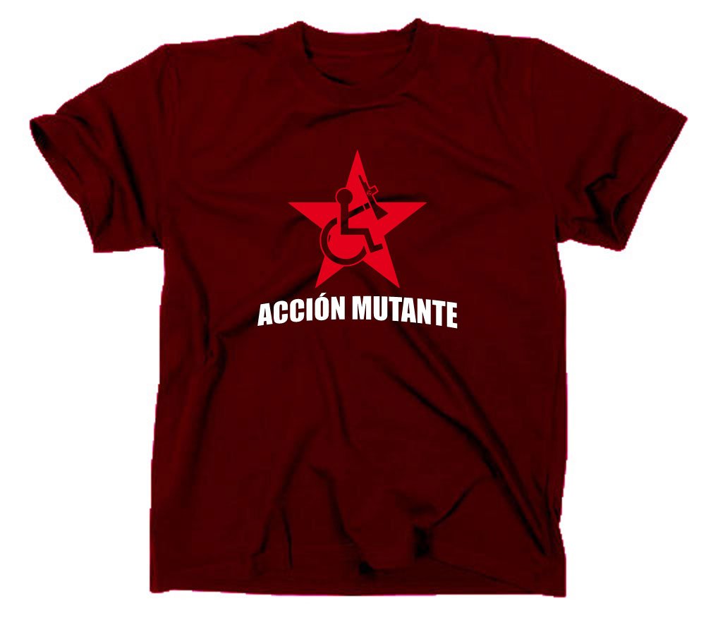 Styletex23 Men's Maroon Accion Mutante T-Shirt, Xl,