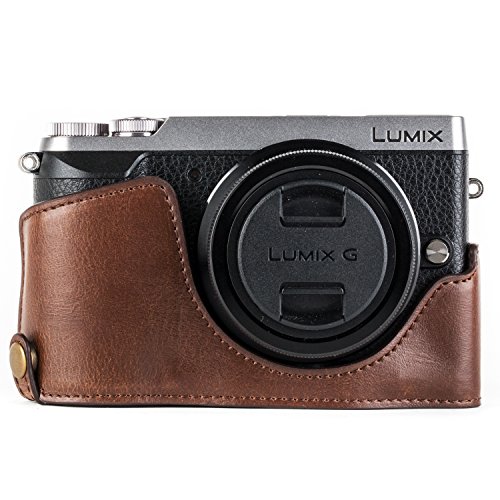Megagear Panasonic Lumix Dmc-Gx85, Dmc-Gx80 (12-32Mm) Ever Ready Leather Camera Case And Strap, With Battery Access - Dark Brown - Mg1301 #TOP4