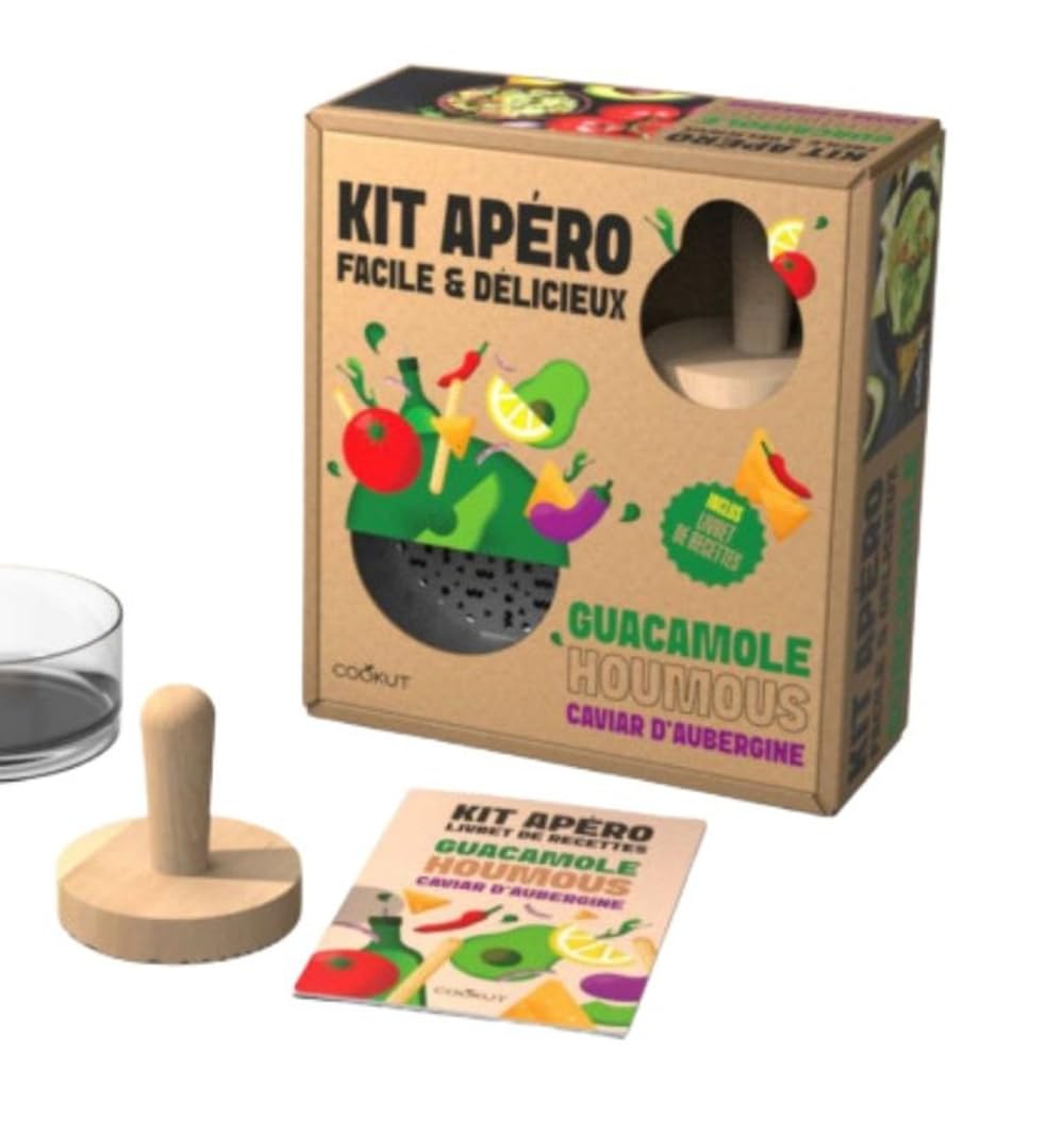 COOKUT, Kit Apéro - Guacamole - Housmous - Caviar d'Aubergine