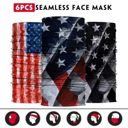 Image of Neck Gaiter for Men Women Headwear Bandana Head Wrap Face Scarf Mask Cover Warmer Balaclava-Seamless & Versatile