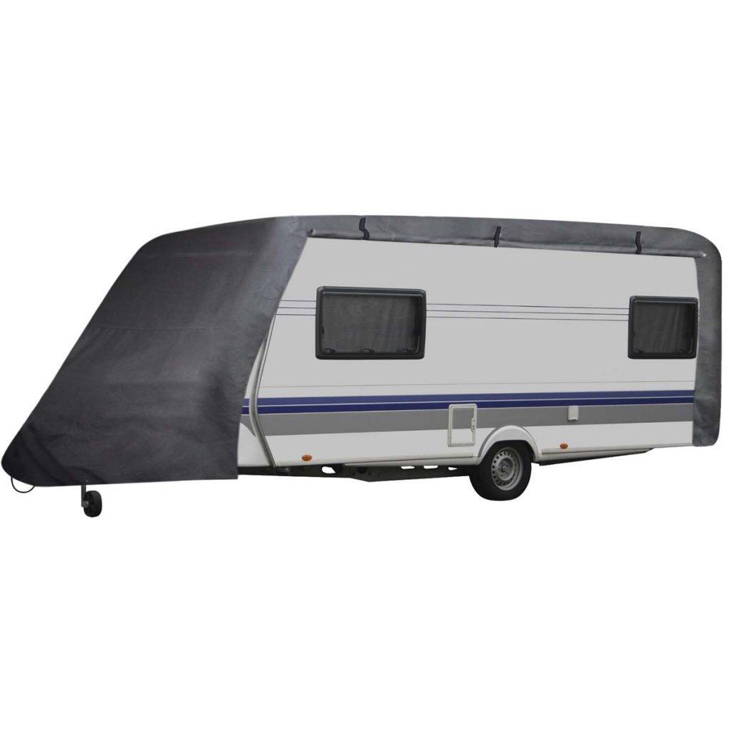 Festnight Funda de Caravana de Tamaño L - Color de Gris Material de Polipropileno, 701x250x220 cm