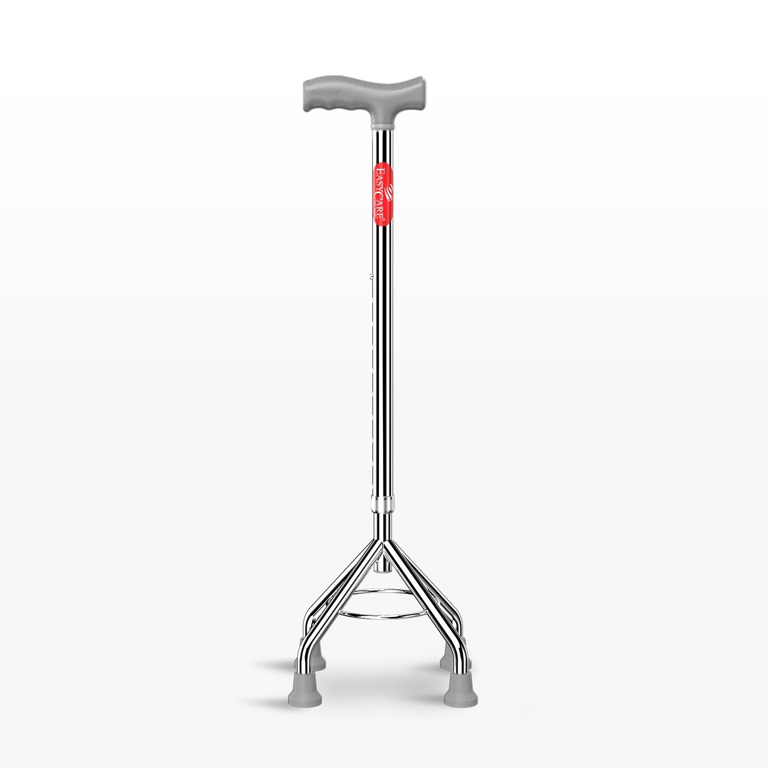 EASYCARE® Walking Stick | Lightweight Aluminium with 10 Height Levels Adjustable | Ergonomic Handle, Anti-Slip Base | Support for Old Age Seniors, Men, Women & Patients (High Rise 4 Legs)-image-34