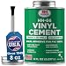 RH Adhesives HH-66 Industrial Strength Vinyl Cement Glue with Brush, 8 oz, Clear