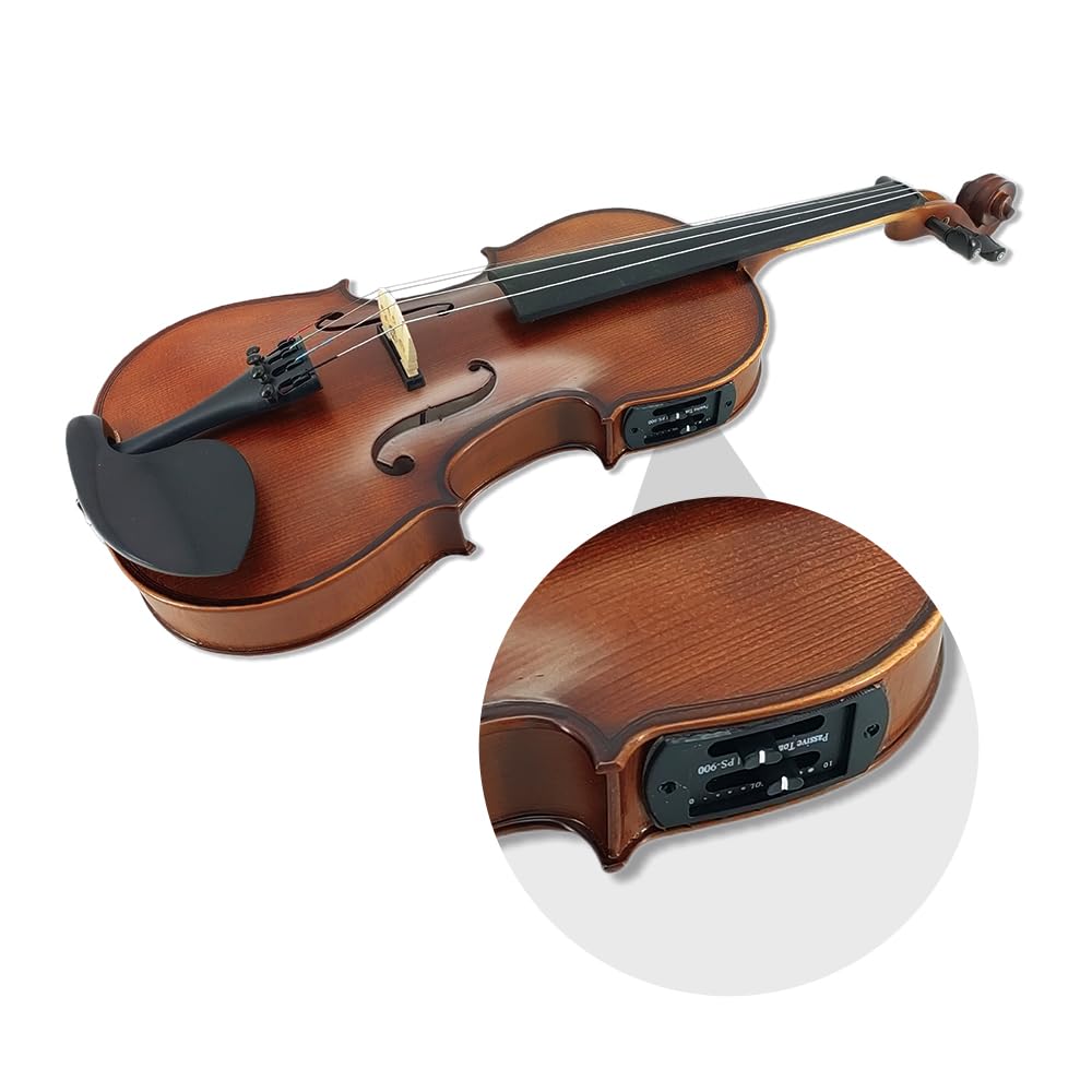 Amazon | Yinfente 左利きアコースティック&エレクトリックバイオリン