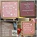 Pink Felt Letter Board 10x10in Changeable Letter Board with Letters White Precut, Felt Message Board, Oak Frame Wooden Letter Board, Baby Announcement Sign, Pregnancy Milestones Classroom Office Decor