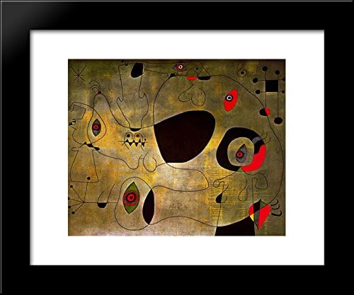 The Port 20x24 Framed Art Print by Miro, Joan