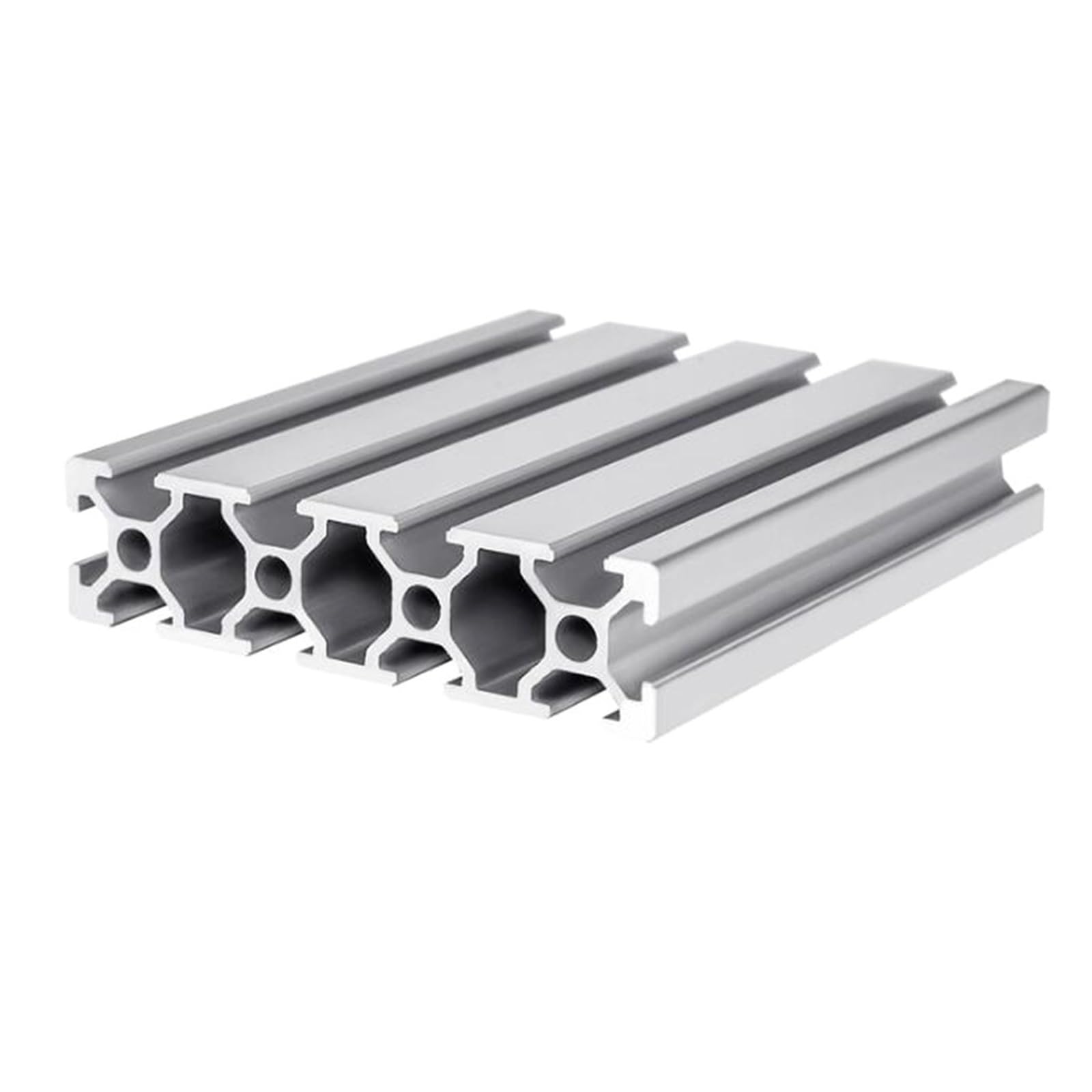 2020 2040 3030 2080 Aluminum Profile 100mm to 800mm Linear Rail Extrusion CNC 3D Printer Parts(T-2080 Silver,650mm)