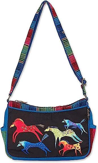 Laurel Burch Dancing Horses Crossbody Bag (Multi)3