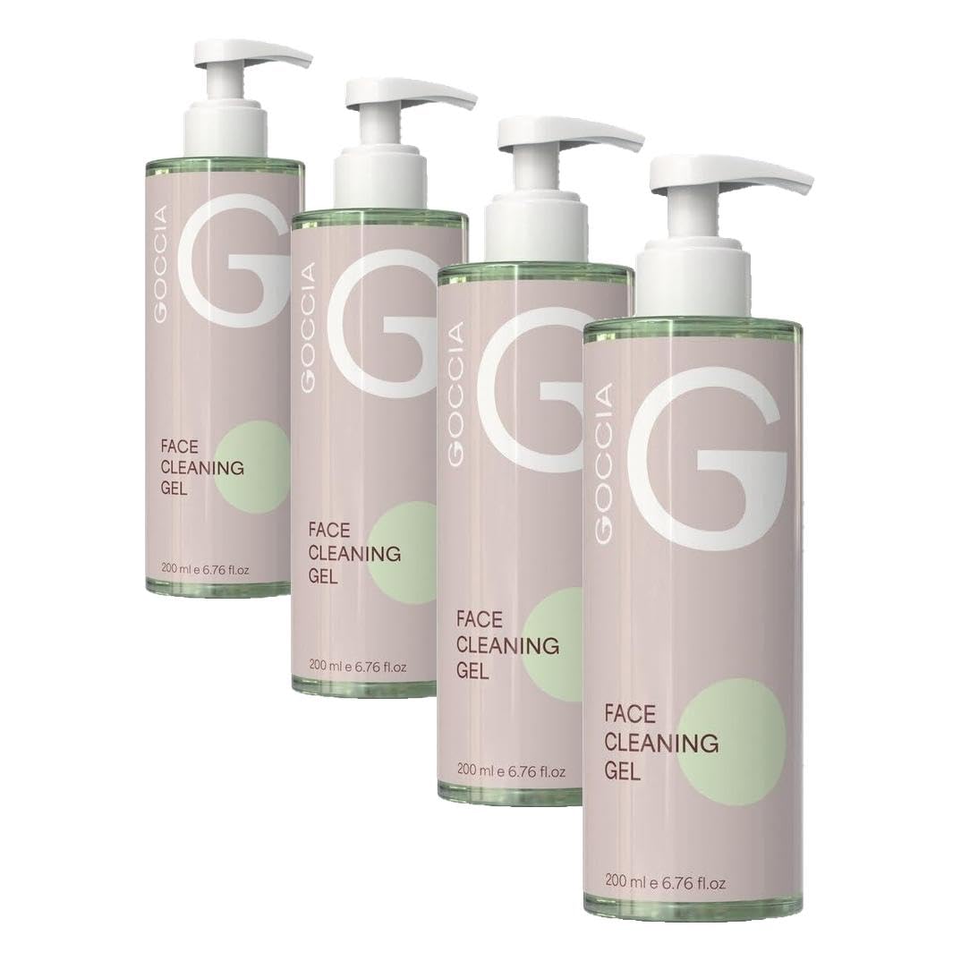 Goccia Bitkisel İçerikli Gözenek Sıkılaştırıcı Yüz Temizleme Jeli 200ml (4 paketi)