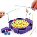 Fishing Game Toy Pole and Rod Fish Board Rotating with Music Fine Motor Skill Training Gift for Children Kids Toddles Boys Girls Party Favor