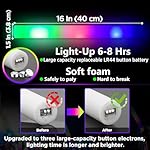 16Pcs 16 Inch Giant Party Foam Glow Sticks, Led Light Up Wedding Glow Sticks Bulk, 3 Colorful Flashing, Work 8hrs, Glow In The Dark Party Supplies Favors For Wedding/Birthday/Concert/DJ - Image 3