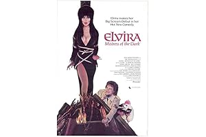 Elvira, Mistress of the Dark: An Eye-Catching Poster for Movie Enthusiasts