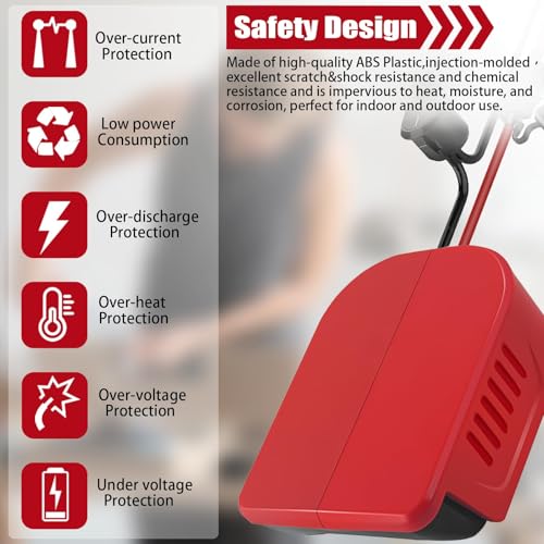 Adaptador bateria Einhell Power X Change con interruptor y cable 14 AWG DIY 6