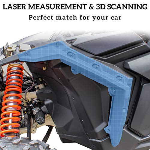 Sautvs Wider Extended Fender Flares Kit For Can-Am X3, Xxl Front Mud Flaps Mud Guards Extension For Can Am Maverick X3 Max All Models Accessories 2017-2023(2Pcs) #TOP2