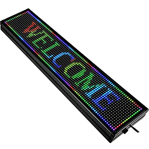 VEVOR Letrero de Desplazamiento LED 101 x 20 x 5cm Letrero LED Rectangular LED Desplazamiento...