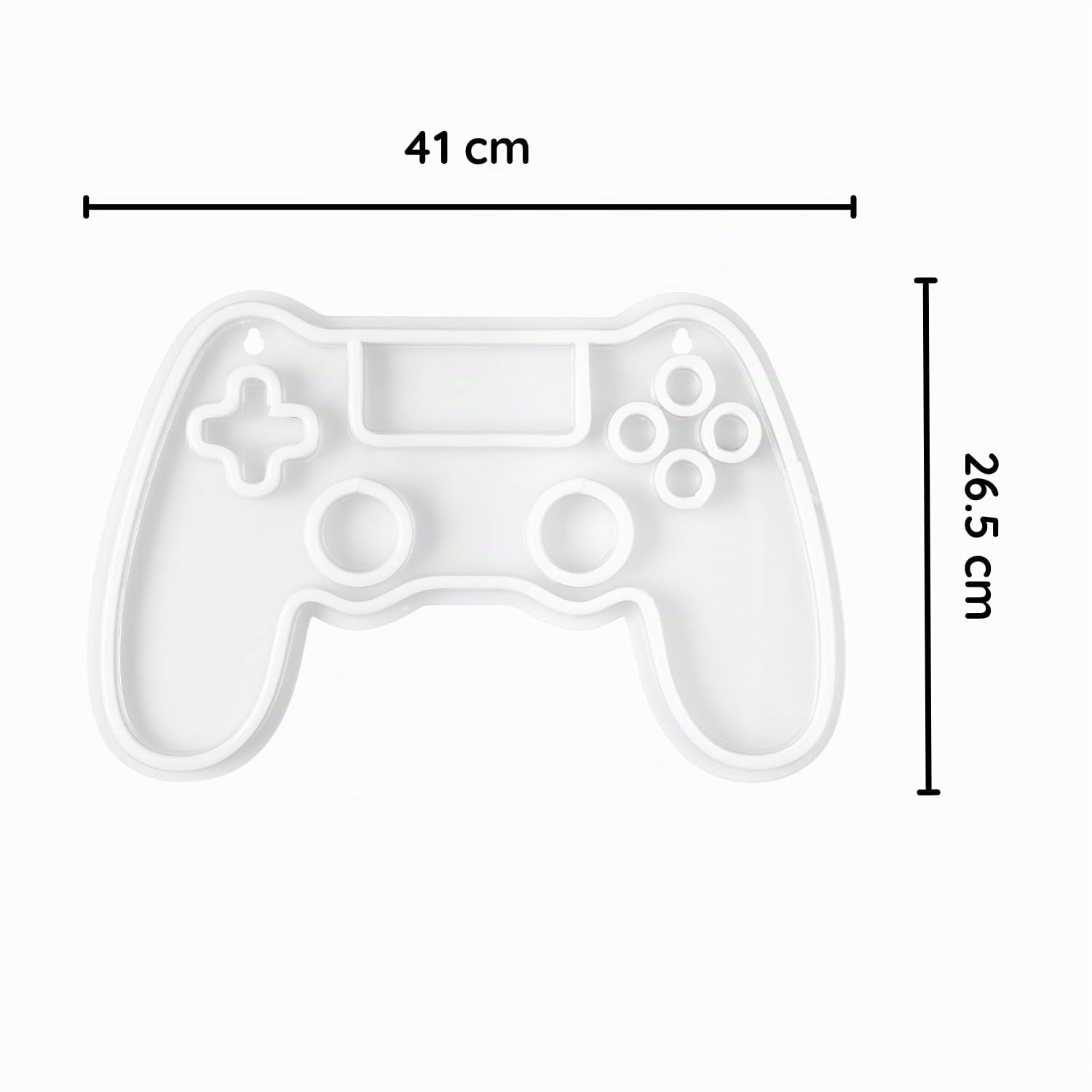 NELUX Neon LED Gaming Manette, Gamer Decoration Chambre Murale Lampe, Accessoire Gaming Room Deco Setup Ado, Enseigne Lumineuse Cadeau. Connexion USB avec Variateur de Luminosité.