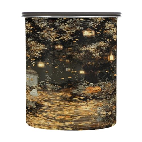 Bote para café con diseño Halloween 900ml acero inoxidable