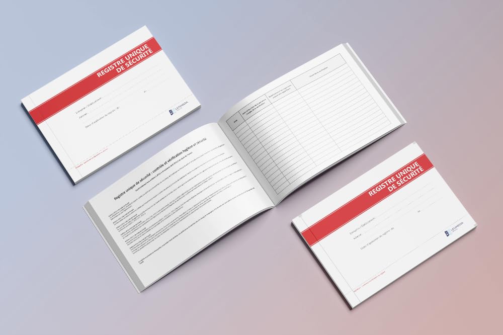 Registre Unique de Sécurité - Obligations légales en matière d'hygiène et de sécurité - Format A4-64 pages - LEGIMEDIA ÉDITIONS