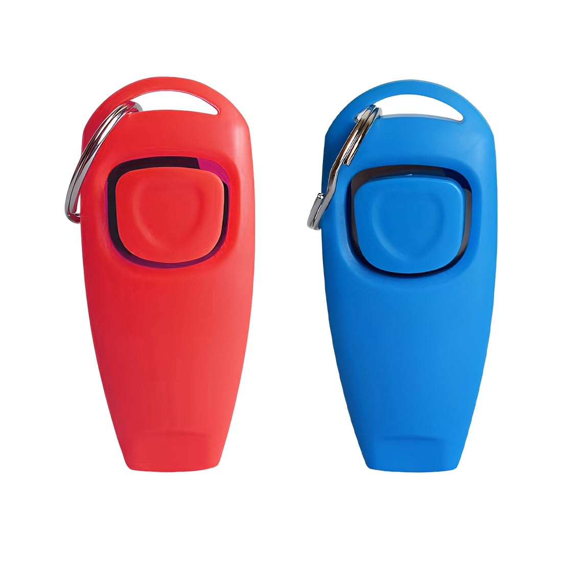 2 Pezzi Clicker Per Cani Clicker Addestramento Clicker Con Fischietto 2 In 1 Clicker Plastica Per Addestratori Animali Domestici Gatti Addestramento Richiamo Rosso Bl