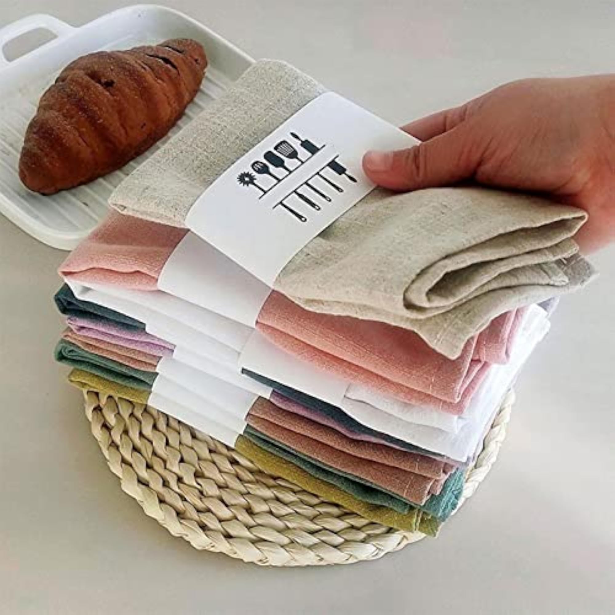 3 Pieces Washable Cloth Napkins for Dining Table