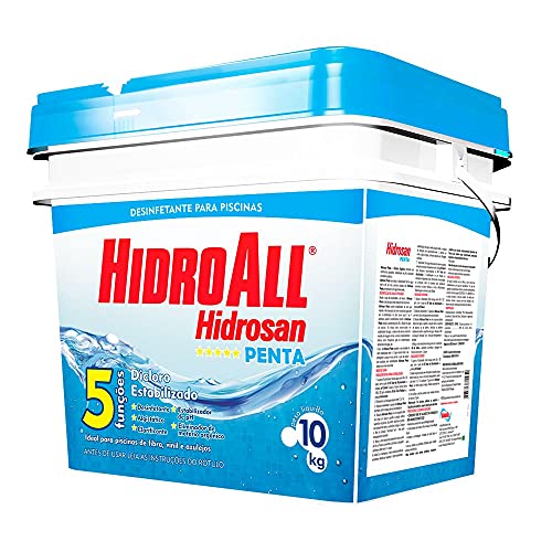 Balde cloro granulado Hidrosan Penta HidroAll - 10 kg 1 Balde cloro granulado Hidrosan Penta HidroAll - 10 kg