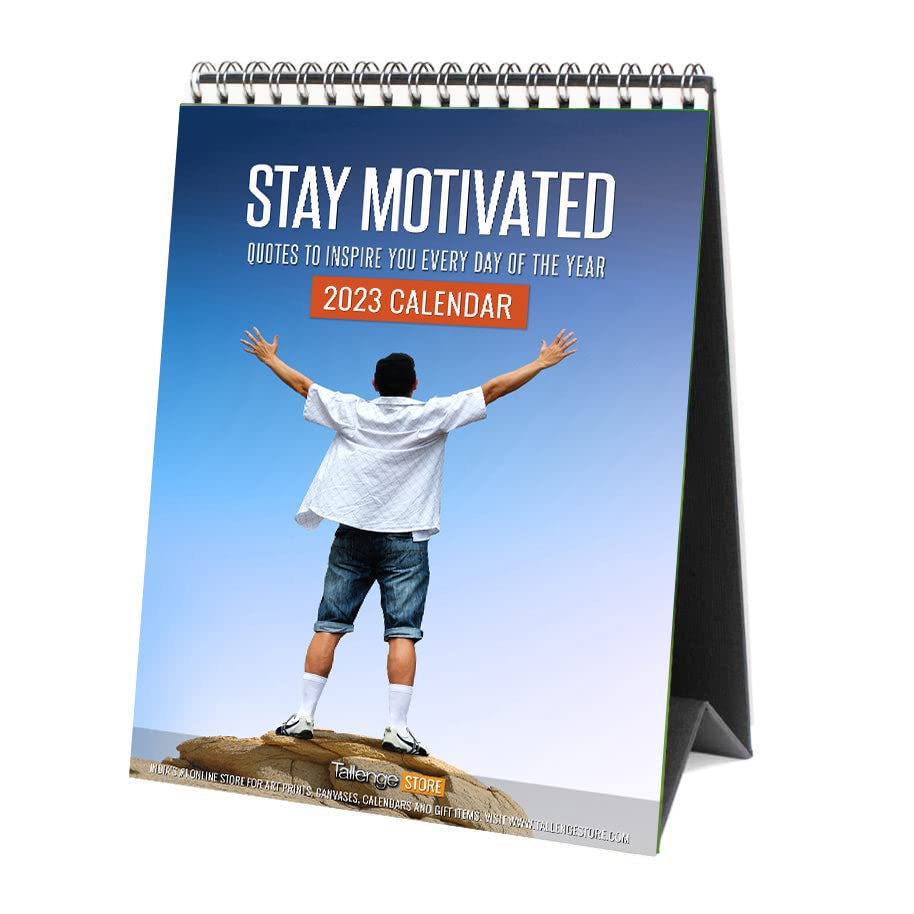 Image of Tallenge - Timeless Motivational Quote - 2023 Desk Calendar - 6 x 9 Inches for Home & Office (Paper, Desk Calendar)