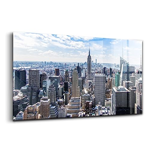 Peinture décorative Empire State Building pour salon moderne en verre