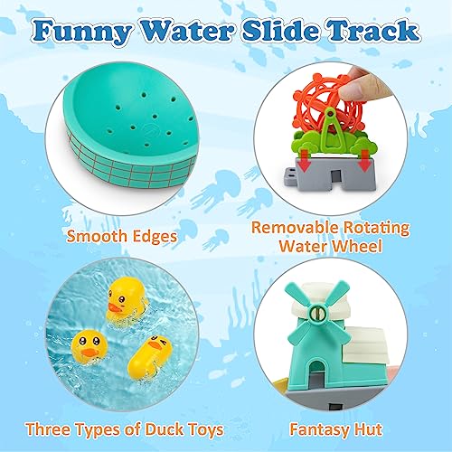 KalaDuck 62PCS Giocattolo da Bagno a Scivolo