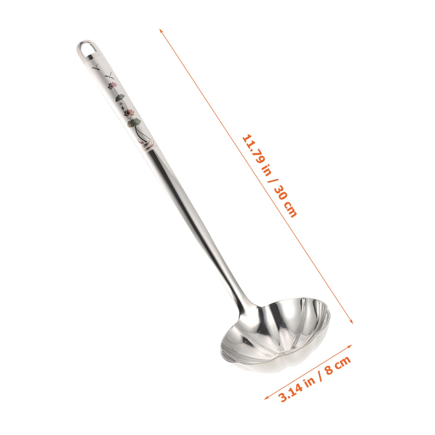 Amosfun Soup Ladle Long Handle Spoon for Serving Soups Salads and Desserts Restaurant Grade Heat Resistant and Safe for Cooking for Home and Professional