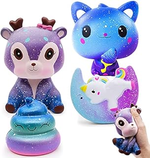 Zabawka Squishy 4 sztuki, zestaw do squishy, na imprezę, jako prezent dla dzieci, dziewcząt, chłopców i dorosłych