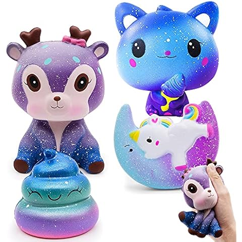 JUNLEE Squishy Juguetes 4pcs Cover