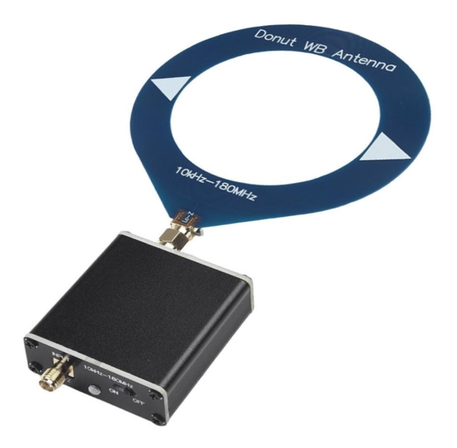 Donut Loop for antena for receptores HF MW SW, rango de frecuencia de 10 kHz-180 con convertidor de baja impedancia for Malahit DSP2 y otras radios