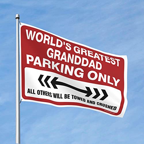 Décoration de chambre drôle avec le grand drapeau World's Greatest Granddad Parking