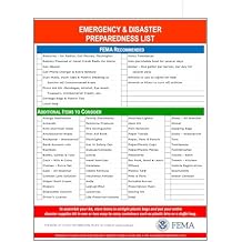 Disaster & Emergency Preparedness Checklist Essential Planning Survival Guide with FEMA Info